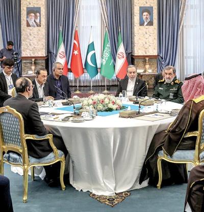 پیام اینستاگرامی وزیر امور خارجه در خصوص نشست چهارجانبه مقامات دفاعی-امنیتی ایران، ترکیه، عربستان و‌ پاکستان